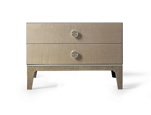 Großer Nachttisch mit zwei Schubladen 80