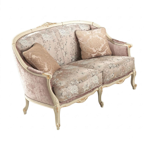 Rosa 2-Sitzer-Sofa