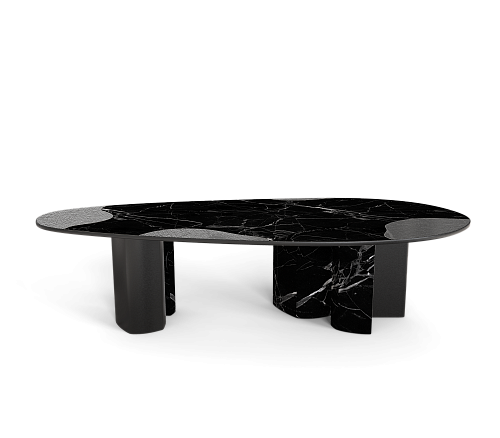 Athena Nero Marmor & Onyx Esstisch