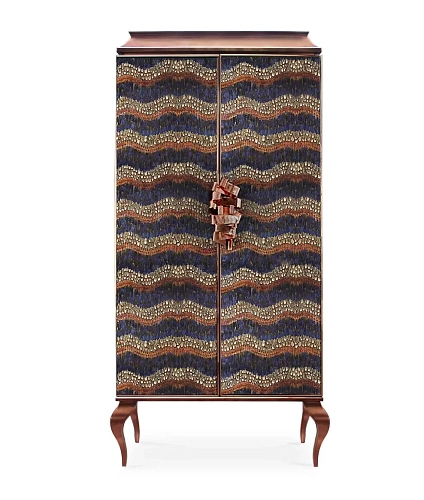 Mirage Purpurne Feder‑Armoire