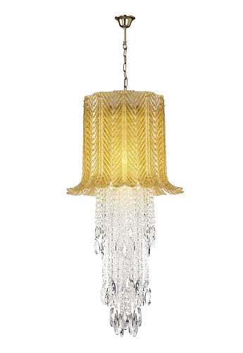 Murano-Glas-Blätter-Kronleuchter