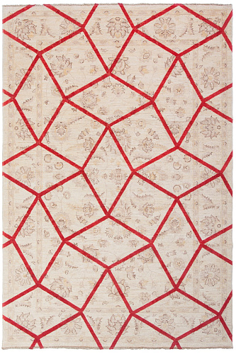 Double Layer Rot Teppich