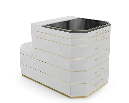 Cadence Graue Insel‑Schrank