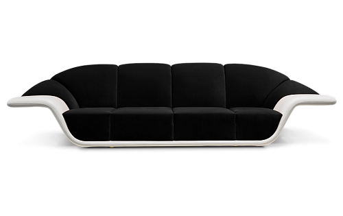 Klaus Schwarz‑Weißes Sofa