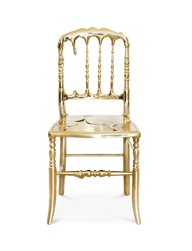 Empyrean Gold‑Akzentstuhl