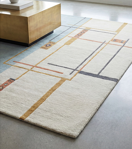 Linear Atlas Neutral Teppich