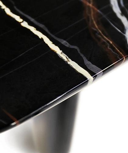 Skulpturaler Schwarzer Konsolentisch