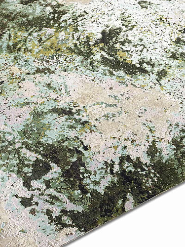 Waves Original auf Beige‑Olive Teppich