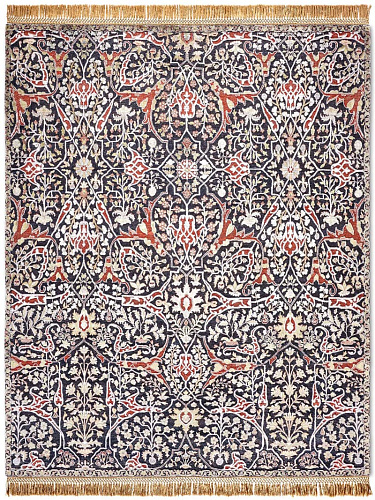 Teheran Original auf Mitternachtsblau Teppich