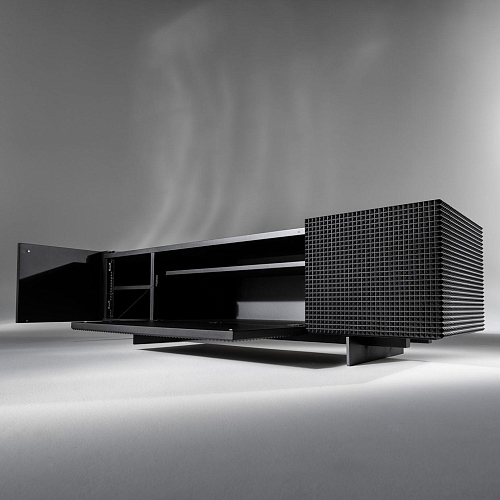 Schwarzes TV-Sideboard