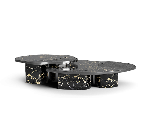 Athena Portoro Marmor & Onyx Tischset