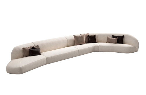 Modulares Sofa mit verdeckten Füßen