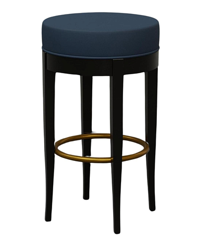 Blauer Barhocker