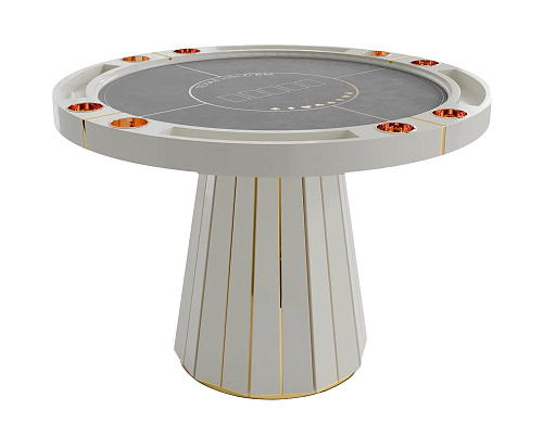 Regal Weiß Poker­tisch