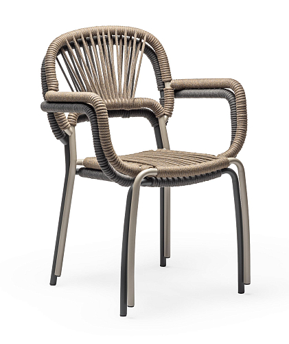 Moyo Sand Outdoor-Stuhl (3er-Set)
