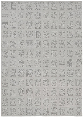 Symbol Grid Grey Teppich