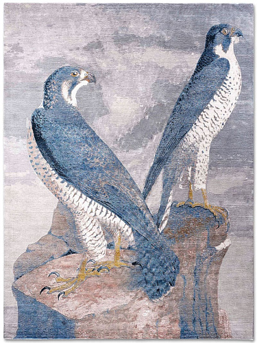 Falcon Original auf Grau Teppich