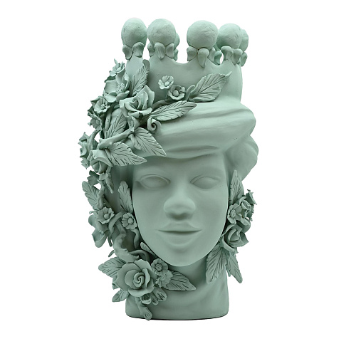 Maure‑Kopf handgefertigte Skulptur