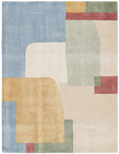 Pale Composition Warm Teppich