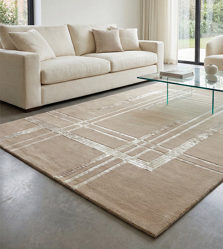Ivory Blueprint Teppich