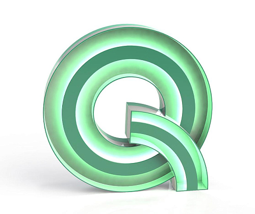 Quirky Buchstabe Q
