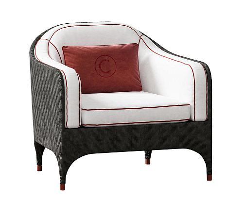 Outdoor‑Sessel mit Polstern