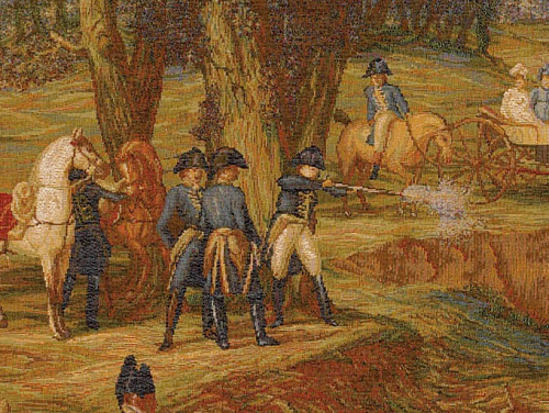Napoleonische Jagd Wandteppich