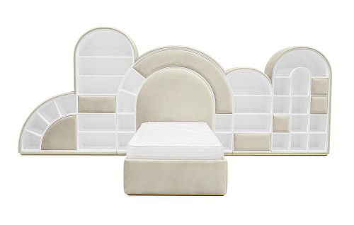 Bubblegum Marshmallow cremefarbes Kinderbett