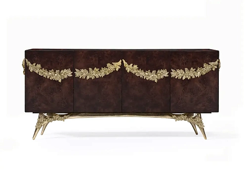 Majestica Walnusswurzel‑Furnier‑Sideboard