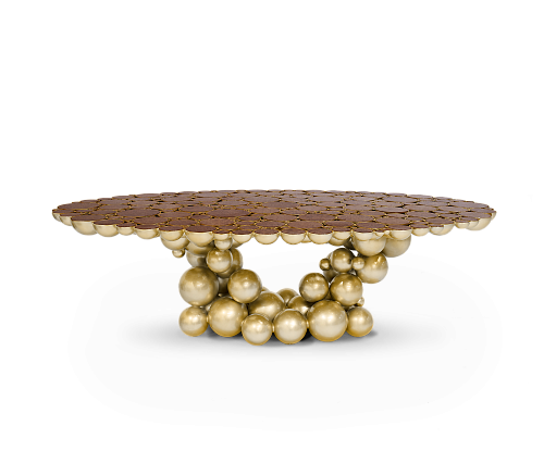 Orbit Walnuss Luxus‑Esstisch