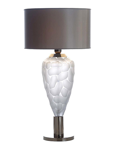 Florentine Graue Kristall-Tischlampe