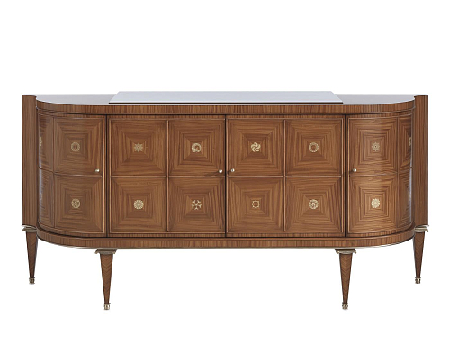Geschwungenes Holz-Sideboard