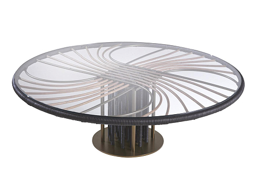 Sunrise Couchtisch mit Glasplatte