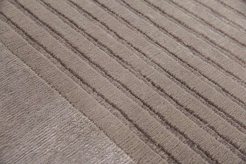 Handgeknüpfter Beige Gerahmt Teppich