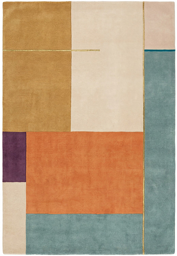 Warm Blocks Teppich