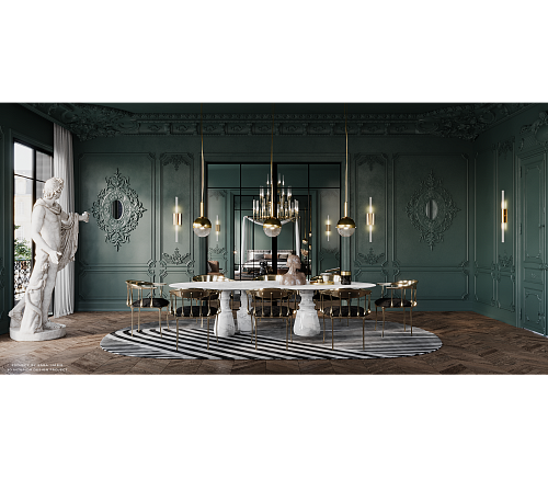 Obsidian Ovaler XL Estremoz Esstisch