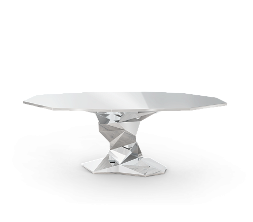 Bonsai Silber Luxe Esstisch