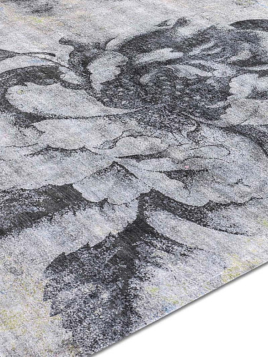 Flowers Original auf Grau Teppich