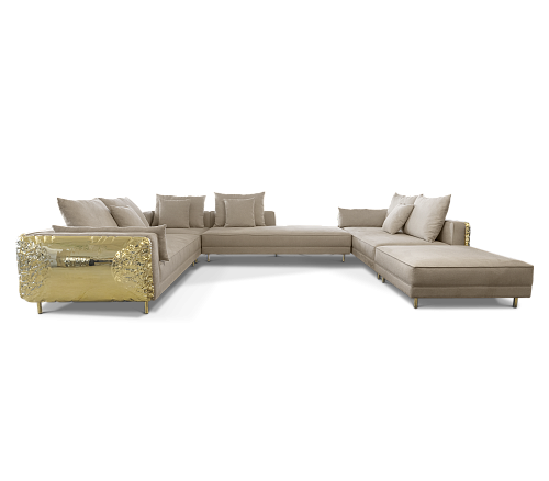 Imperia Creme‑Modulares Sofa