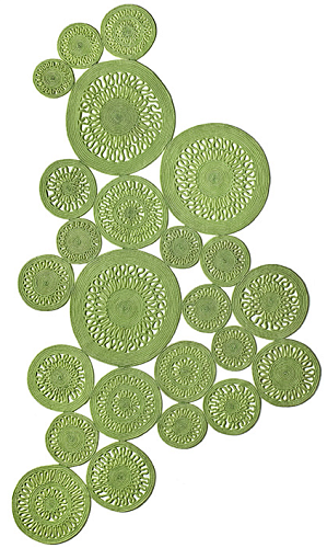 Alyssa Twist Limette Teppich