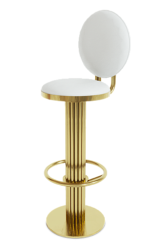 Keira Runder Barhocker