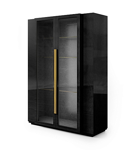 Luxe Schwarze Vitrine