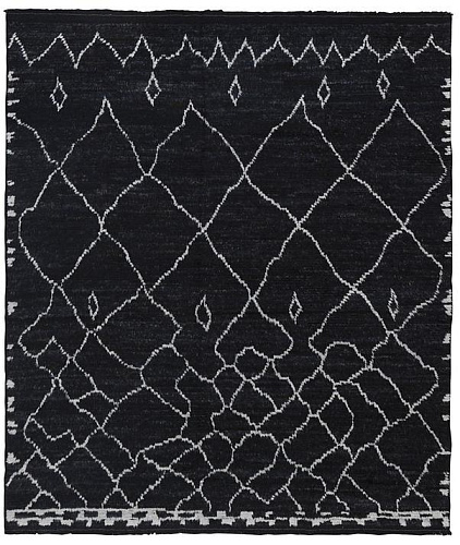 Berber Schwarz Hoher Flor Teppich
