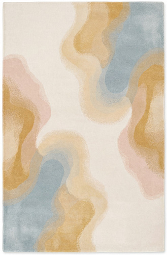 Fluid Lines Sand Teppich