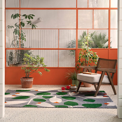 Rosehip Blue Outdoor-Teppich