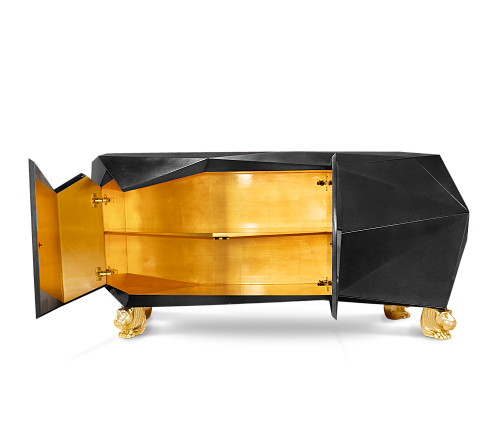 Prism Schwarzes Sideboard