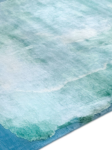 Mono Copper Rust auf Erschöpftem Blau Teppich