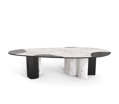 Athena Carrara Marmor & Onyx Esstisch