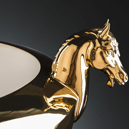 Horse Golden Vase