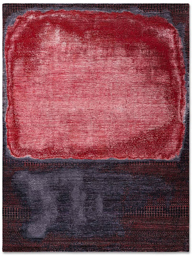 mit rotem Gras Red auf Schwarz Teppich